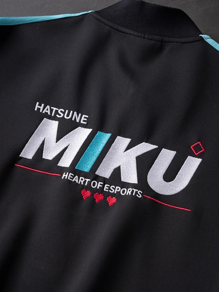 Official Licensed Hatsune Miku Esports Zip-Up Jacket – Printed Athletic Outerwear - Image 4