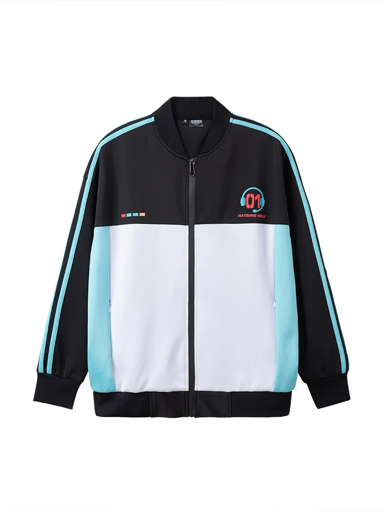 Official Licensed Hatsune Miku Esports Zip-Up Jacket – Printed Athletic Outerwear - Image 5