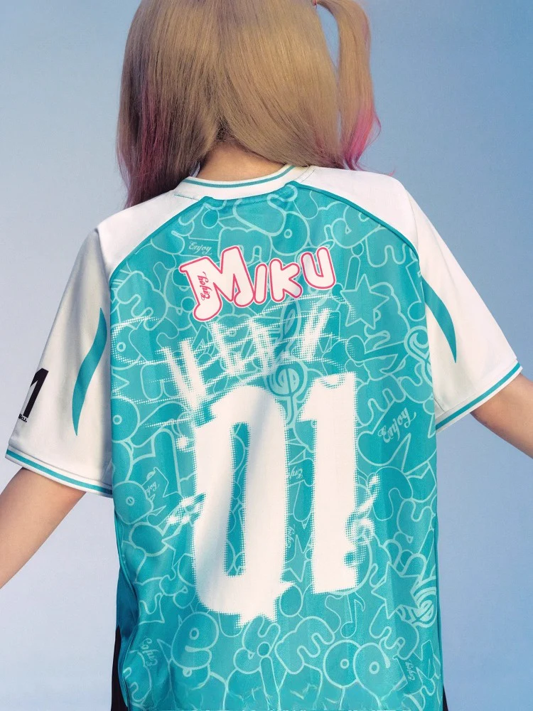Official Licensed Hatsune Miku Jersey-Style T-Shirt – Casual Summer Sports Tee - Image 3