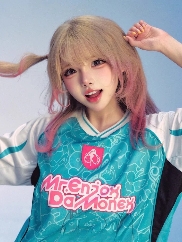 Official Licensed Hatsune Miku Jersey-Style T-Shirt – Casual Summer Sports Tee - Image 4
