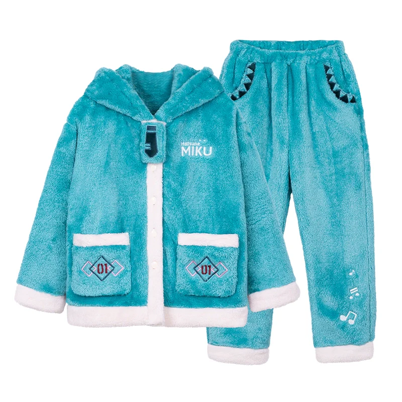 Official Licensed Hatsune Miku Plush Loungewear Set – Soft Cozy Home Outfit - Image 4