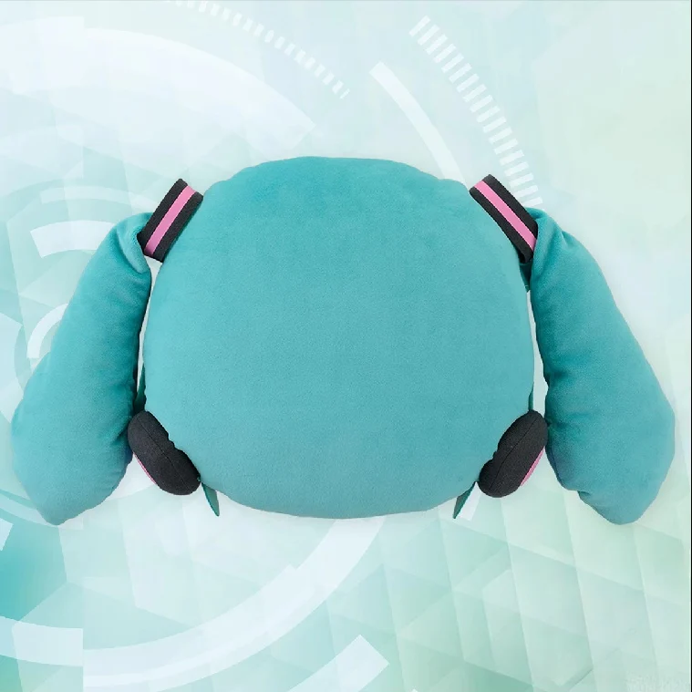 Official Licensed Hatsune Miku “Fuwa Petit” Big Face Plush Pillow – 24cm Small Cushion - Image 4