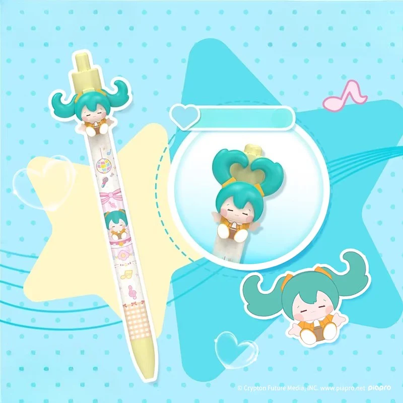 Official Hatsune Miku Black Retractable Gel Pen, 0.05mm - Image 5