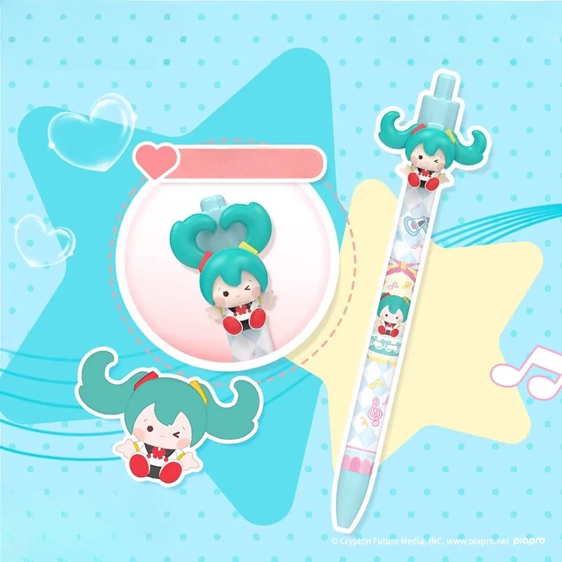 Official Hatsune Miku Black Retractable Gel Pen, 0.05mm - Image 6