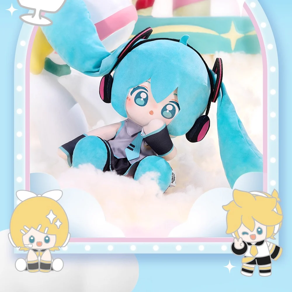 Official Licensed Hatsune Miku Sitting – 35cm Large Plush Toy - Image 3