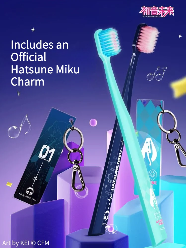 Official Hatsune Miku Light & Shadow Series Adult Toothbrush – Ultra-Soft Bristles for Gentle Gum Care - Image 3