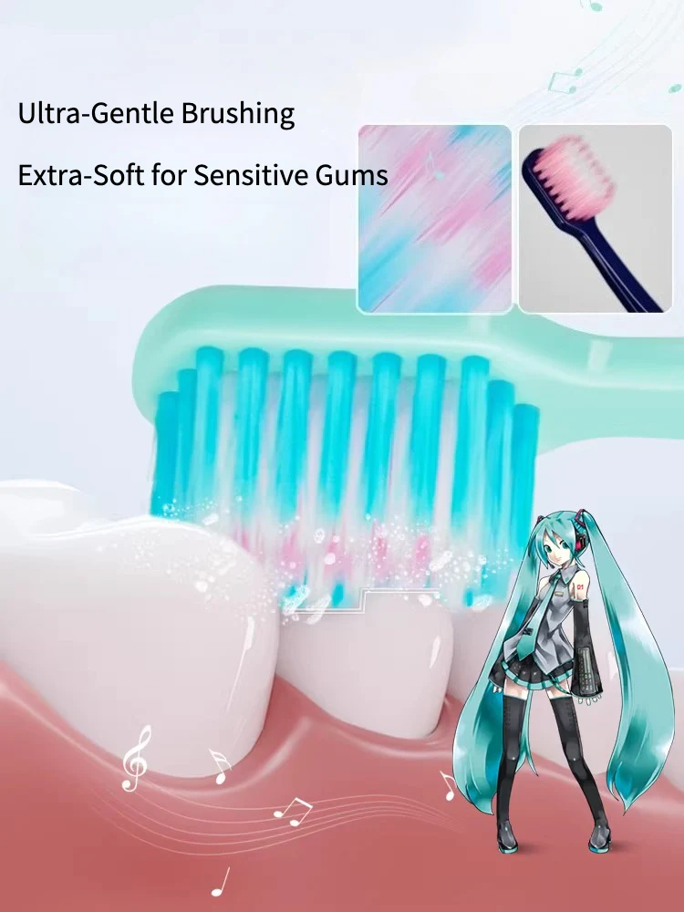Official Hatsune Miku Light & Shadow Series Adult Toothbrush – Ultra-Soft Bristles for Gentle Gum Care - Image 4