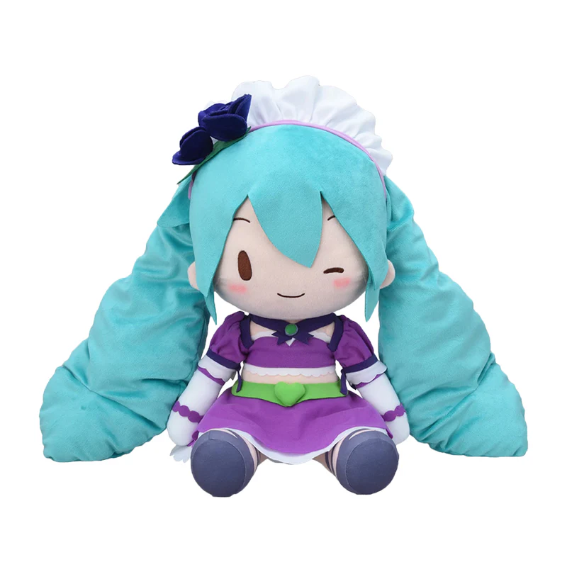 Official Hatsune Miku × LOVE AND BERRY Sparkly Purple fufu LL Plush - Image 5