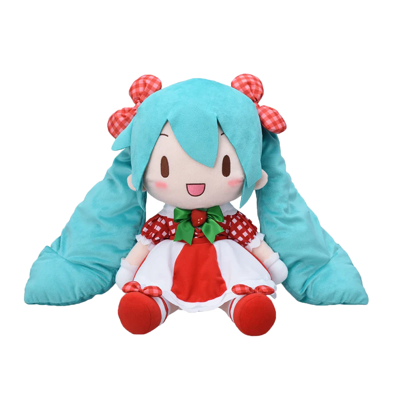 Official Hatsune Miku × LOVE AND BERRY Strawberry fufu LL Plush - Image 5