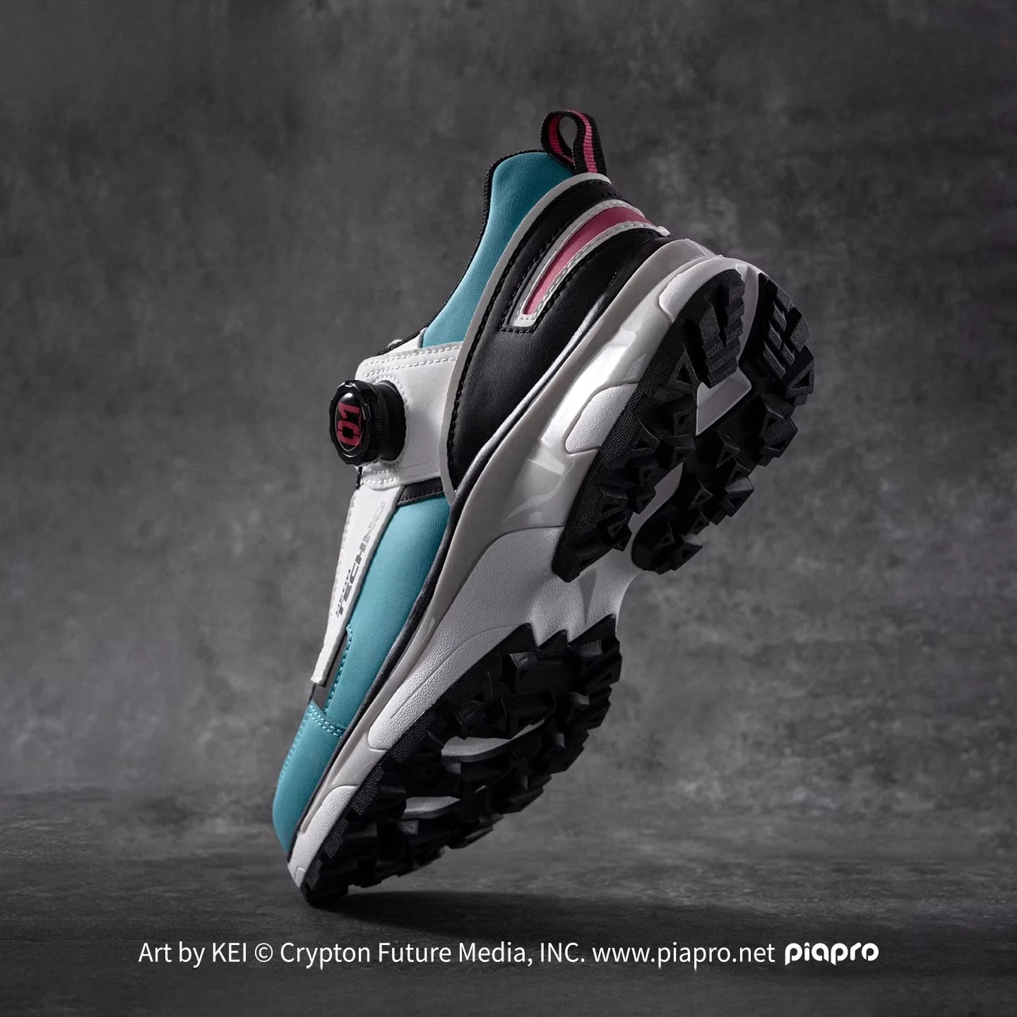 [Pre-Order, Ships Within 60 Days] Official Hatsune Miku Neon EDM Breathable Mesh Sneakers for Men, Lightweight Casual Athletic Shoes - Image 3