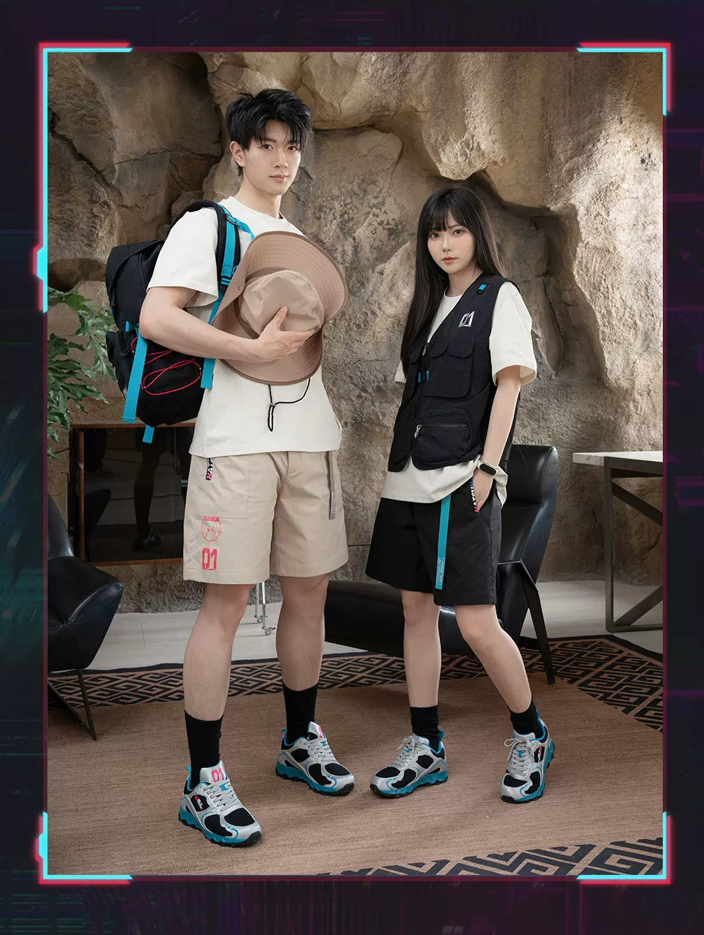 Official Hatsune Miku Neon EDM Bucket Hat, Sun Protection Outdoor Hiking Hat - Image 10