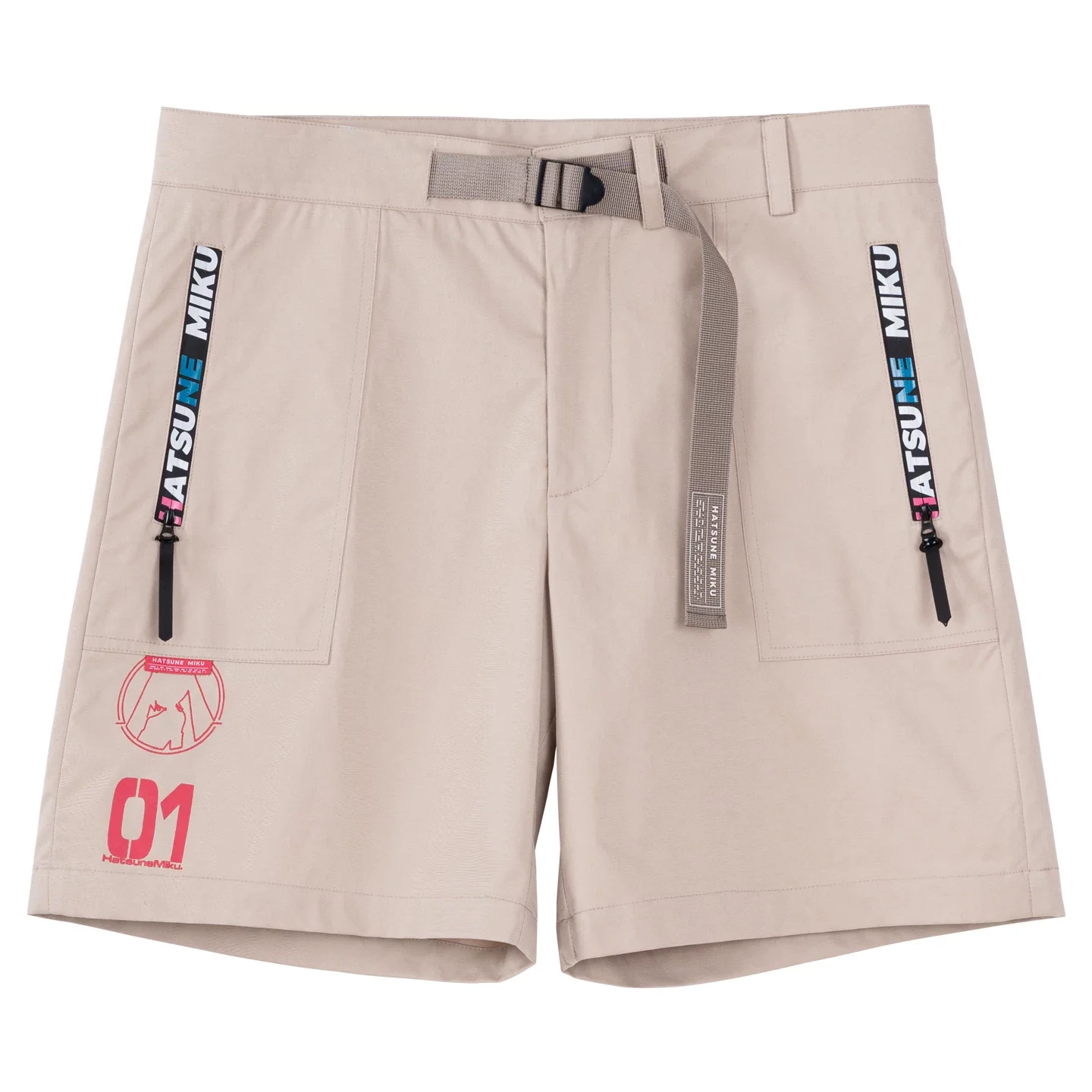 [Pre-Order, Ships Within 30 Days]Official Hatsune Miku Neon EDM Cargo Shorts, Loose-Fit Straight-Leg Casual Summer Shorts for Men - Image 10