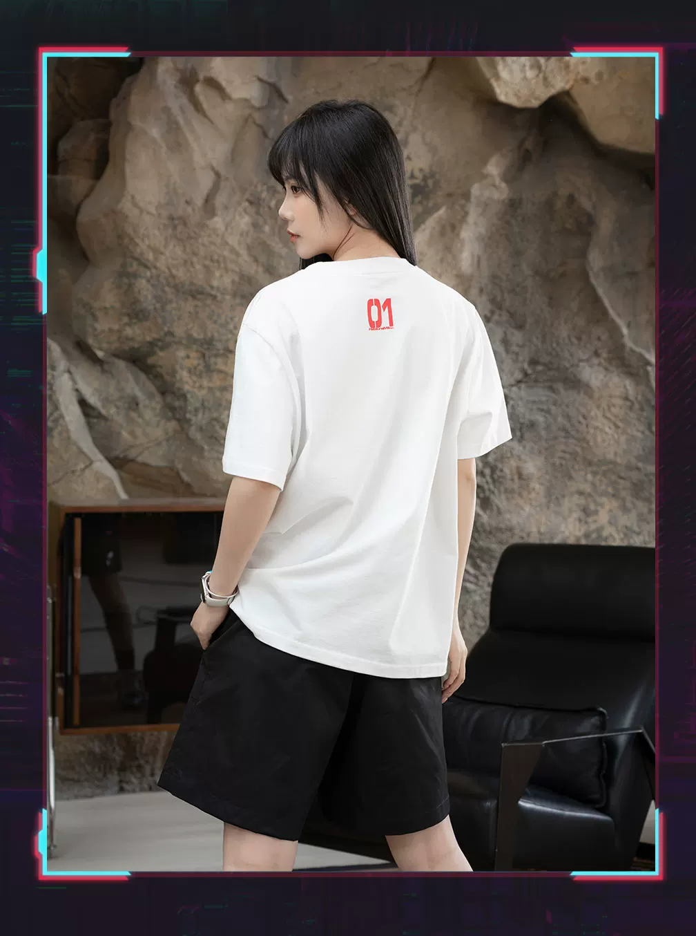 Official Hatsune Miku Neon EDM Cotton Short Sleeve T-Shirt, Unisex Everyday Top - Image 7