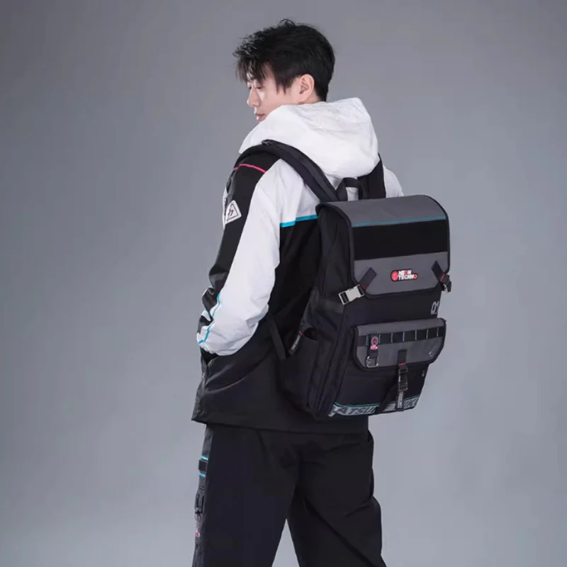 Official Hatsune Miku Neon EDM Tech-Style Backpack – Large Versatile Bag for Commuting & Travel - Image 5