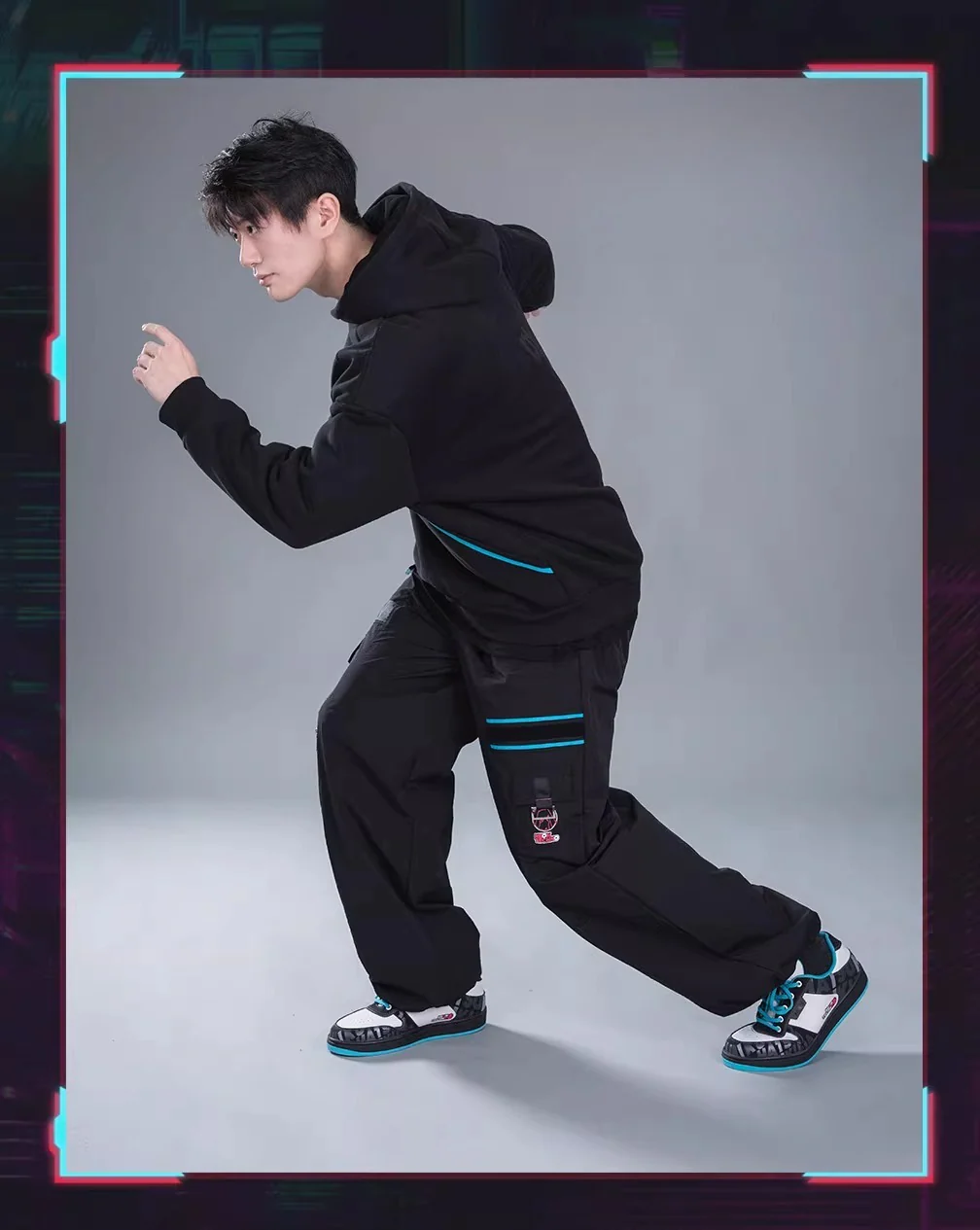 Official Hatsune Miku Neon Electronic Techwear Casual Skate Shoes for Men and Women - Image 12