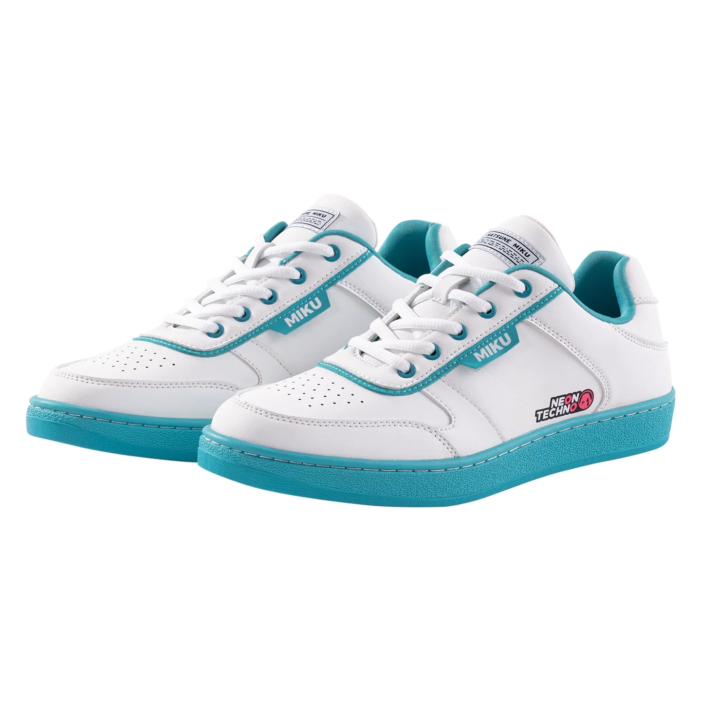 Official Hatsune Miku Neon Electronic Techwear Casual Skate Shoes for Men and Women - Image 2