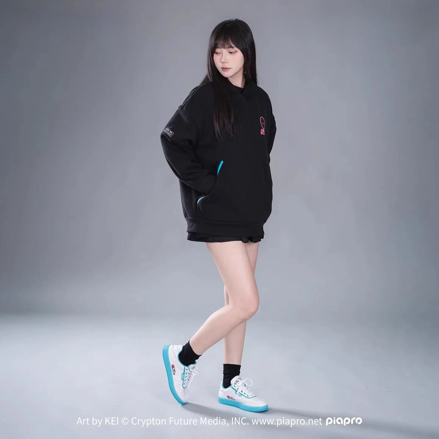 Official Hatsune Miku Neon Electronic Techwear Casual Skate Shoes for Men and Women - Image 7