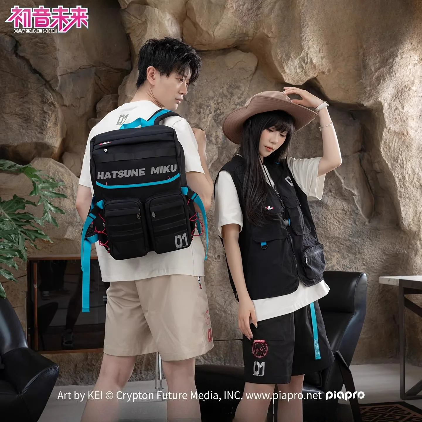 Official Hatsune Miku Neon Techwear Backpack, Large Capacity Multi-Purpose Backpack for Commuting & Travel - Image 4