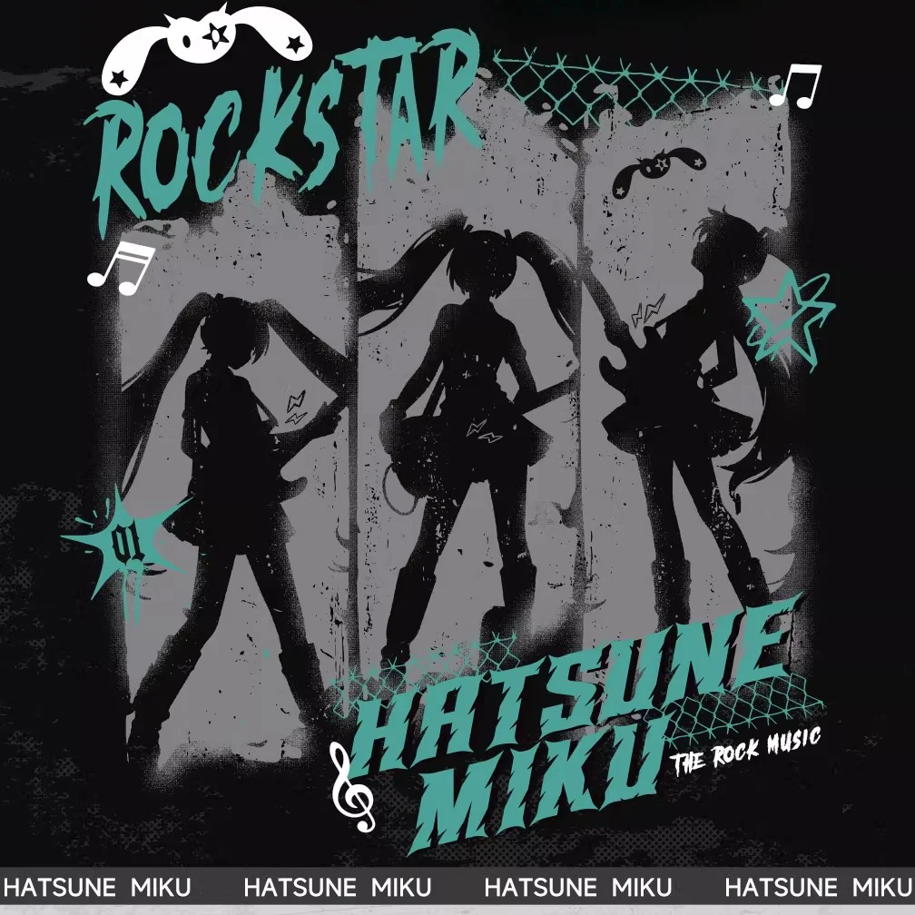 Official Hatsune Miku Rock Future Lightweight Open-Knit Long Sleeve Cover-Up for Women, Loose-Fit Summer Top - Image 5