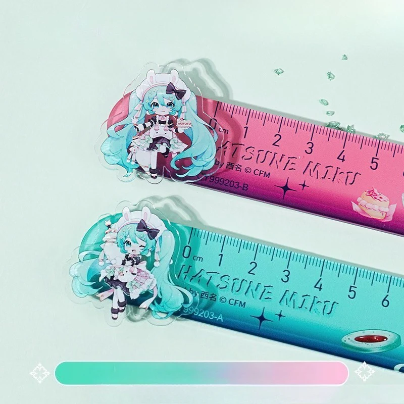 Official Licensed Hatsune Miku 15cm Plastic Ruler – Drawing & Measuring Tool, Metric Scale (cm) - Image 5