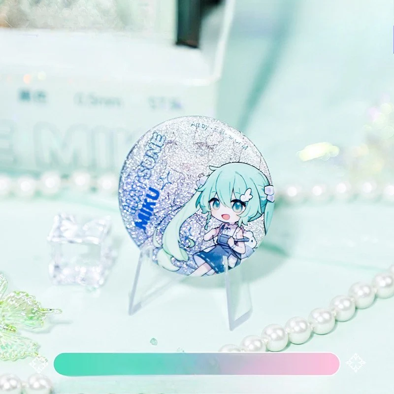 Official Licensed Hatsune Miku Black Retractable Gel Pen Set – 0.5mm, Includes 1 Pen + 3 Badge Pins - Image 3