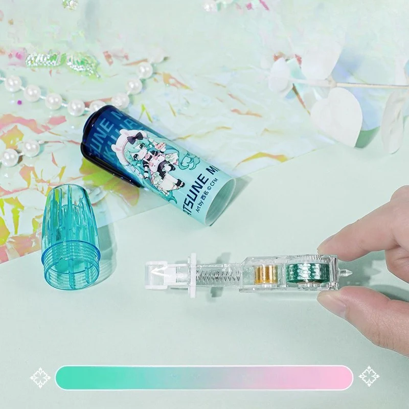 Official Licensed Hatsune Miku Dot Adhesive Roller – High Viscosity, No-Residue, Press-to-Use (Style B) - Image 5