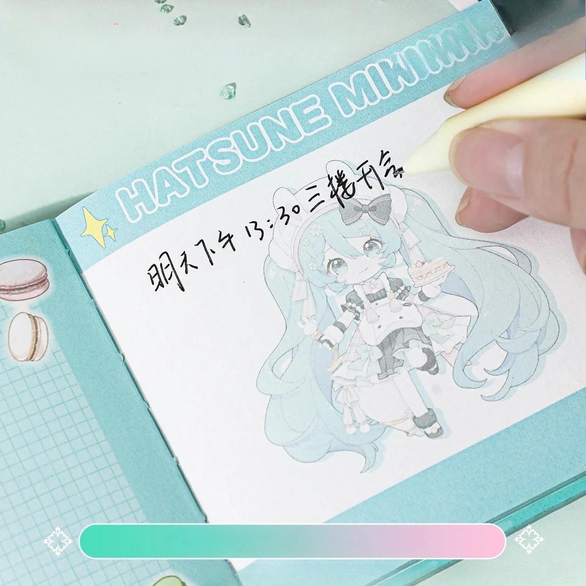 Official Licensed Hatsune Miku Pocket Leather Notebook – Sweet Fairy Tale Series - Image 5