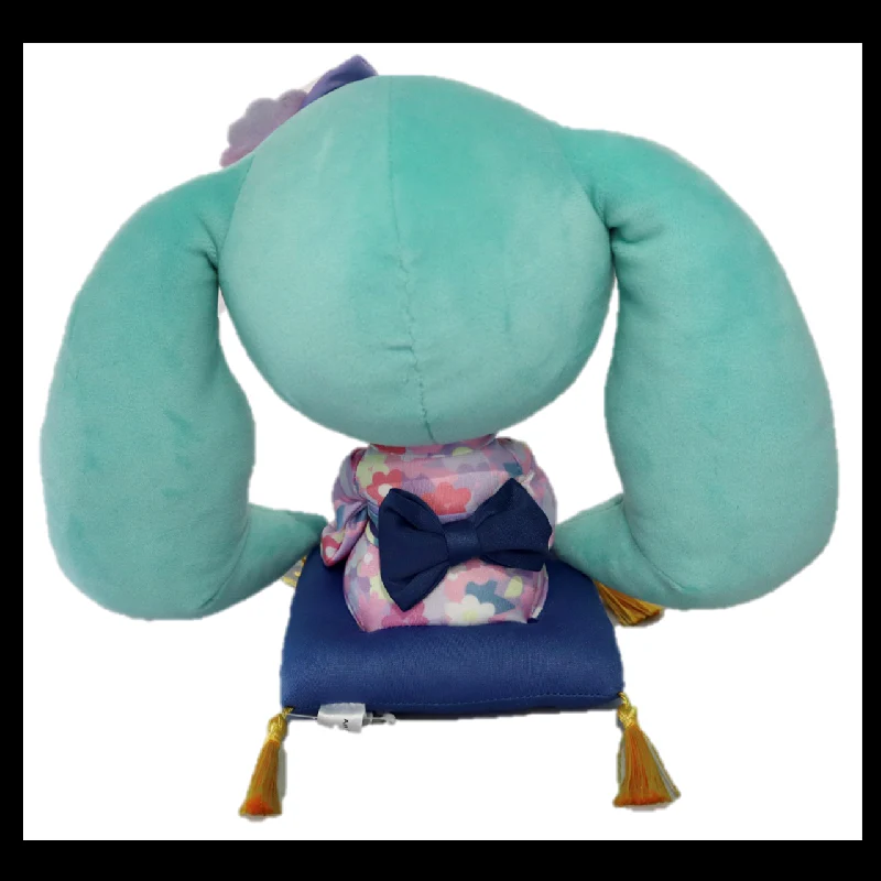 Official New Arrival VOCALOID Hatsune Miku Kimono Sitting Pose Plush Doll - Image 4
