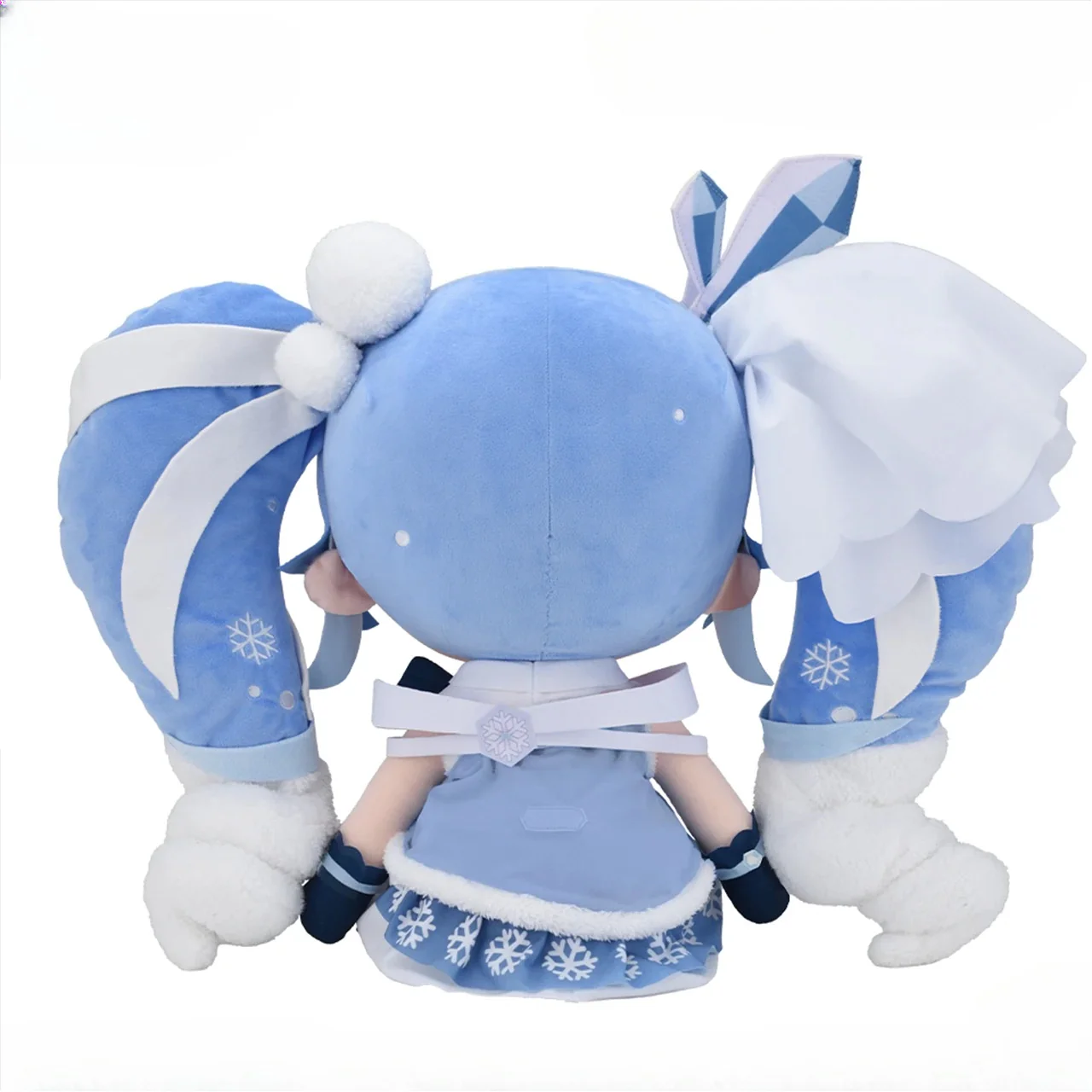 Official SEGA VOCALOID Hatsune Miku Snow Miku 2025 Jumbo Fufu Plush Doll - Image 2