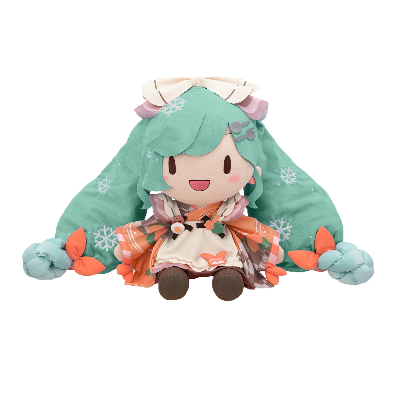 Official Licensed Hatsune Miku Snow Miku 2024 “Fuwa Petit”  – 50cm Jumbo Plush Toy - Image 4