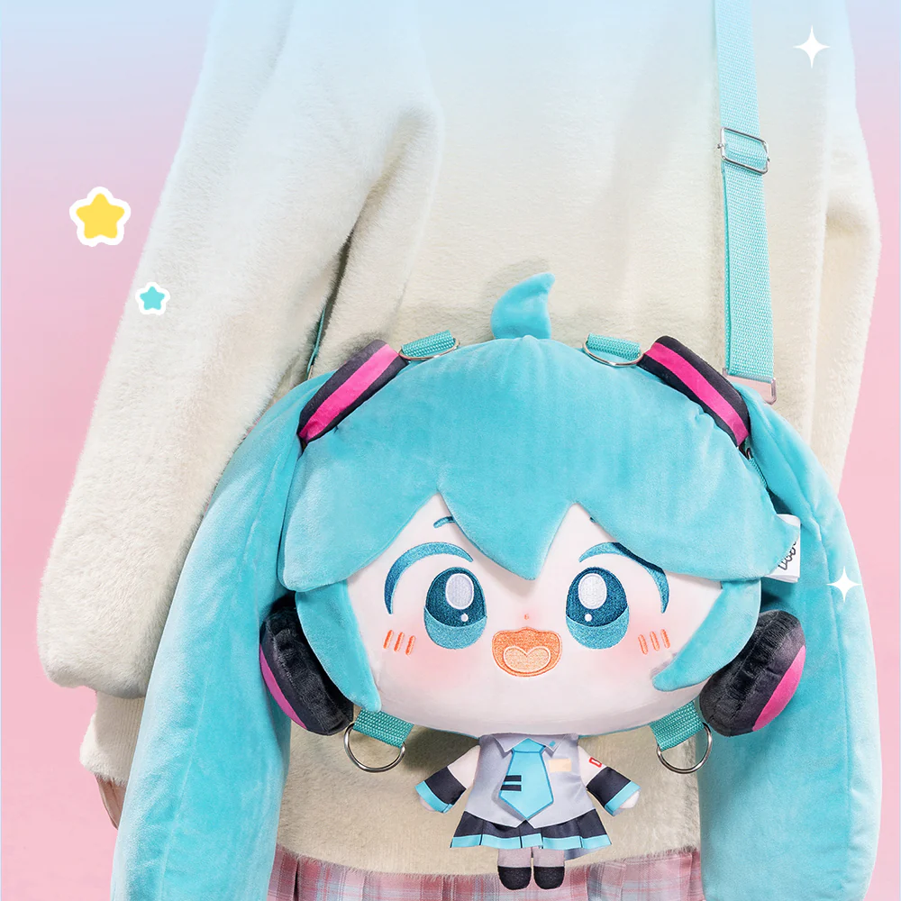 Officially Licensed Hatsune Miku Big Head Doll Bag - Image 3