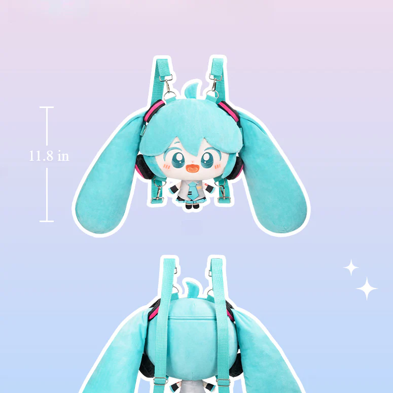 Officially Licensed Hatsune Miku Big Head Doll Bag - Image 6