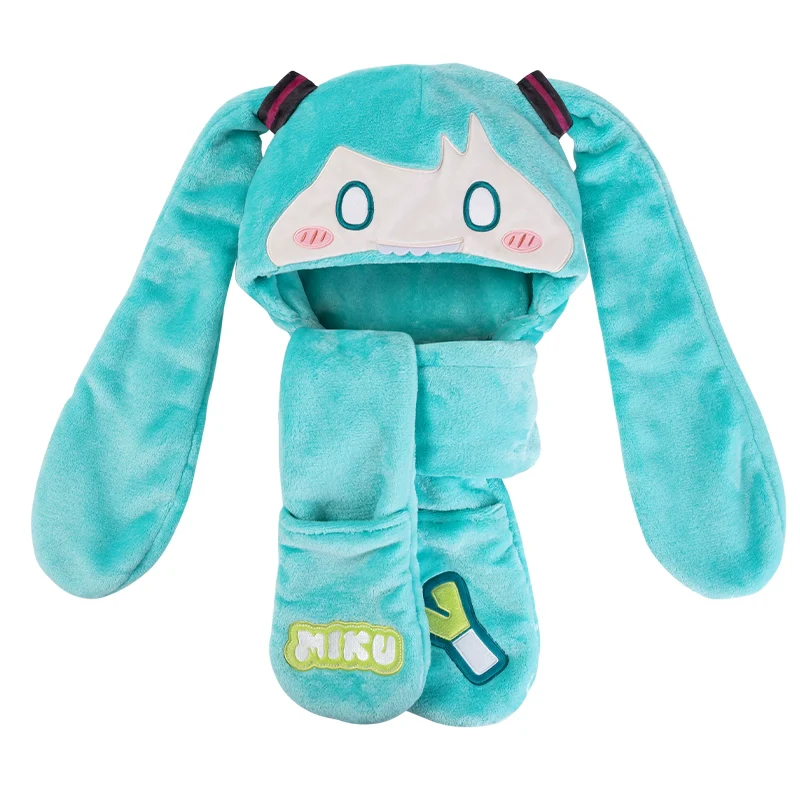 Official Licensed Hatsune Miku Bite-Style Hooded Scarf - Image 5