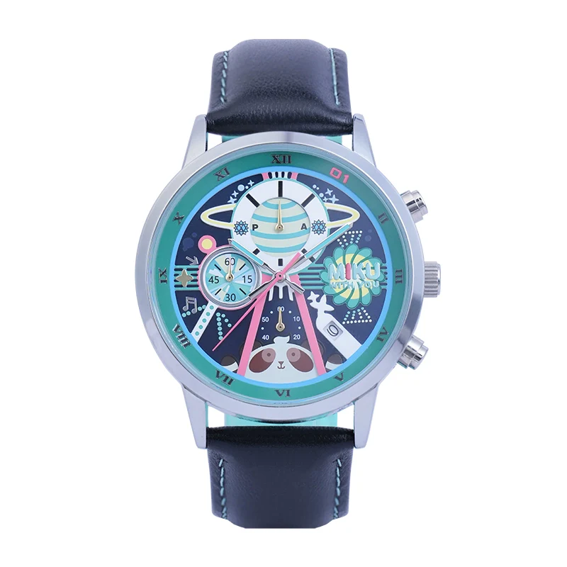 Officially Licensed Hatsune Miku Colorful Planet 6-Hand Quartz Watch - Image 8