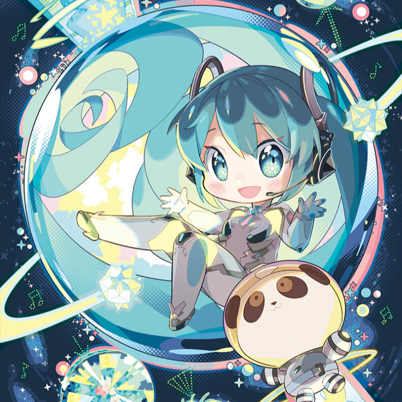 Officially Licensed Hatsune Miku Colorful Planet 6-Hand Quartz Watch - Image 9