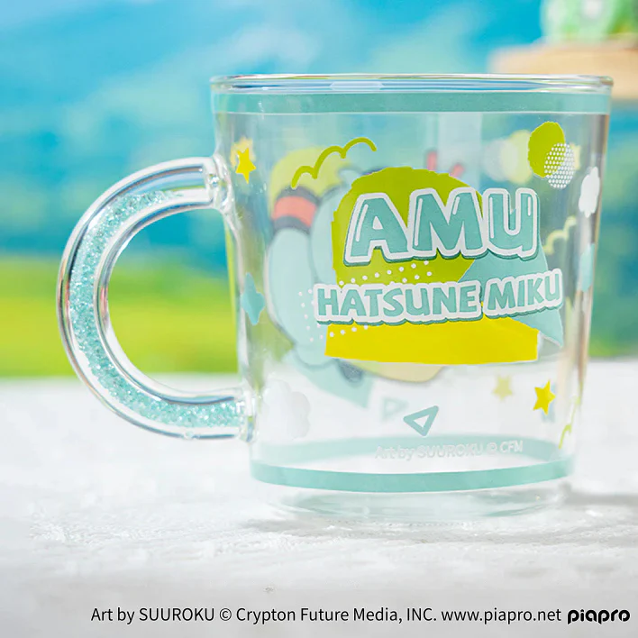 Officially Licensed Hatsune Miku Cute Glass Water Cup - Image 2