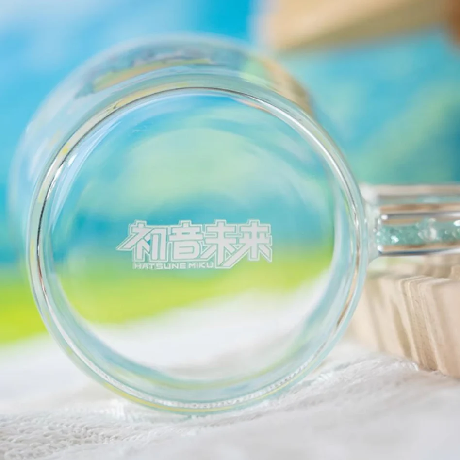 Officially Licensed Hatsune Miku Cute Glass Water Cup - Image 3