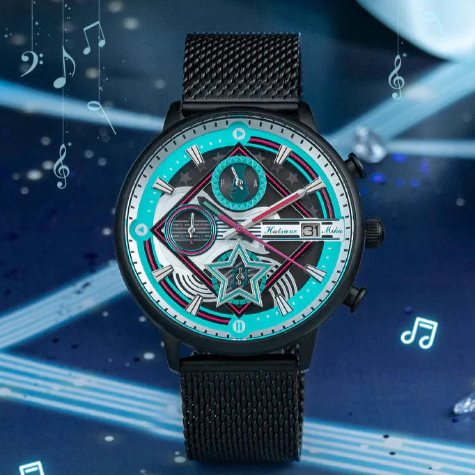 Officially Licensed Hatsune Miku Electric Strings Resonance Solar-Powered Watch - Image 3