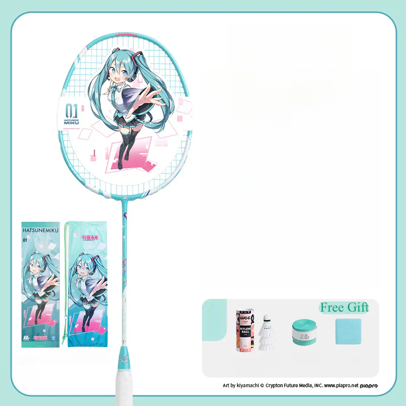 Officially Licensed Hatsune Miku Full Carbon Badminton Racket - Image 5