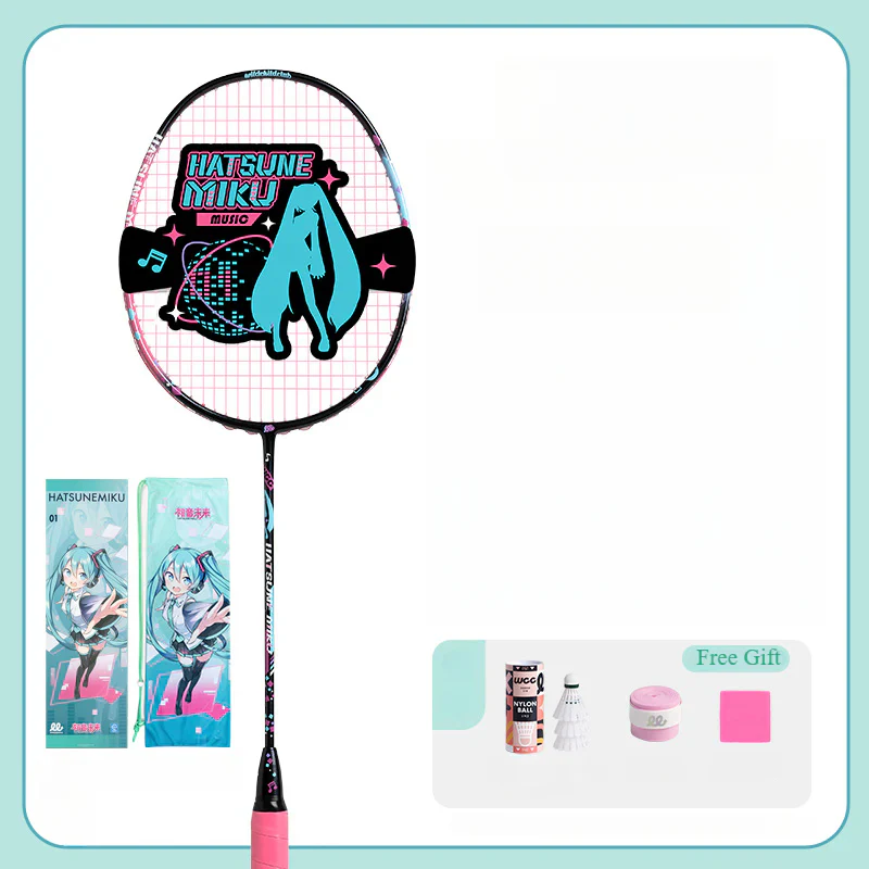 Officially Licensed Hatsune Miku Full Carbon Badminton Racket - Image 6