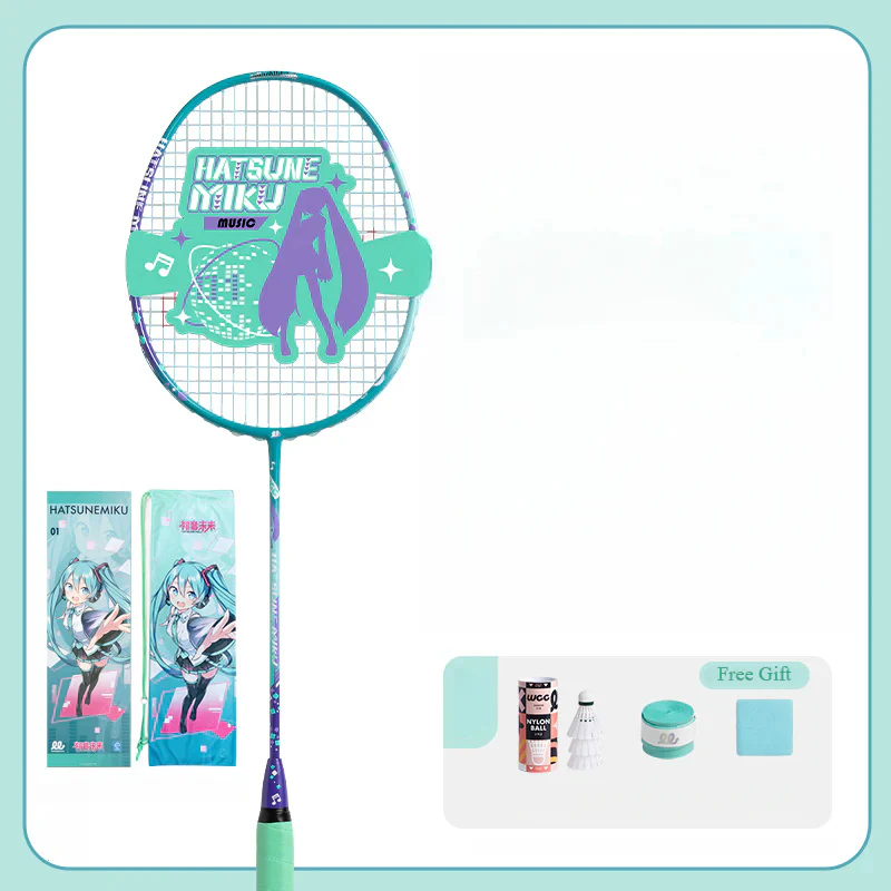 Officially Licensed Hatsune Miku Full Carbon Badminton Racket - Image 7