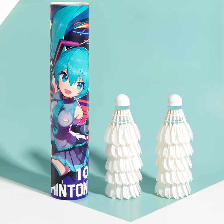Officially Licensed Hatsune Miku Goose Feather Shuttlecock Set (Pack of 10) - Image 2