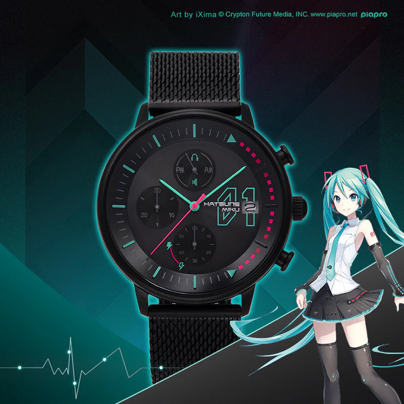 Officially Licensed Hatsune Miku Light & Shadow Concerto Solar-Powered Watch - Image 5