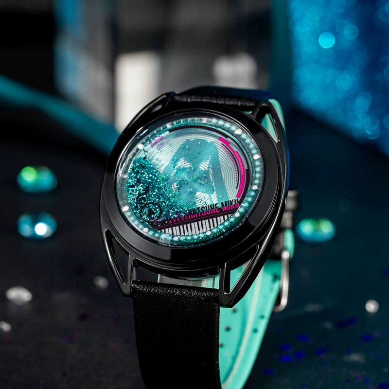 Officially Licensed Hatsune Miku Liquid Glitter Flow Watch - Image 2