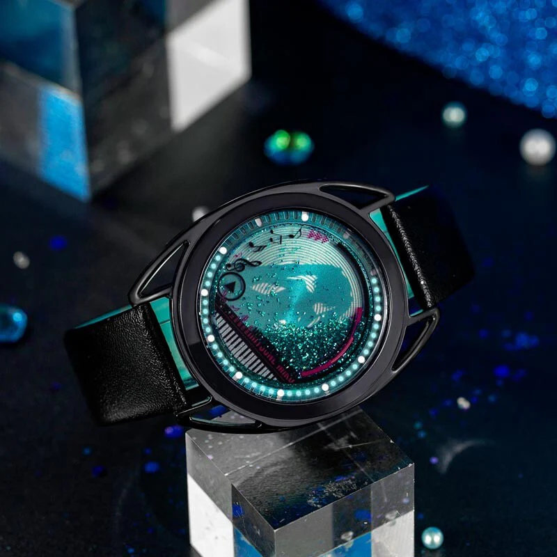 Officially Licensed Hatsune Miku Liquid Glitter Flow Watch - Image 5
