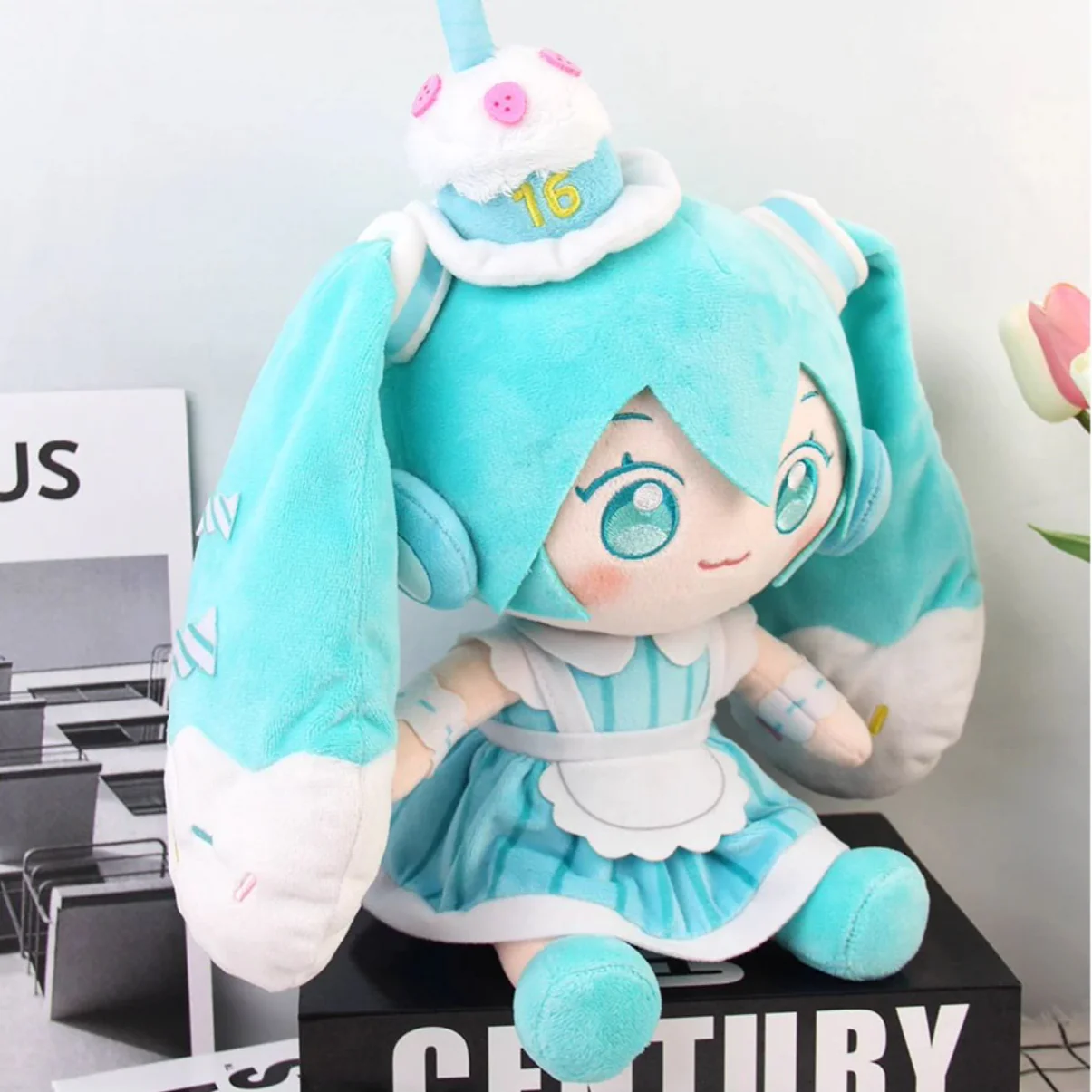 Officially Licensed Hatsune Miku Medium Cake Plush Toy - Image 5