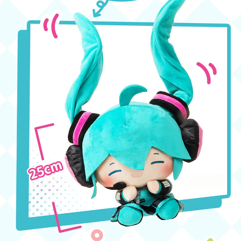 Officially Licensed Hatsune Miku Medium Fufu Plush Toy - Image 2