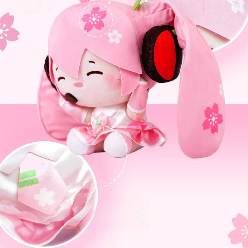 Officially Licensed Hatsune Miku Medium Sakura Plush Toy - Image 4