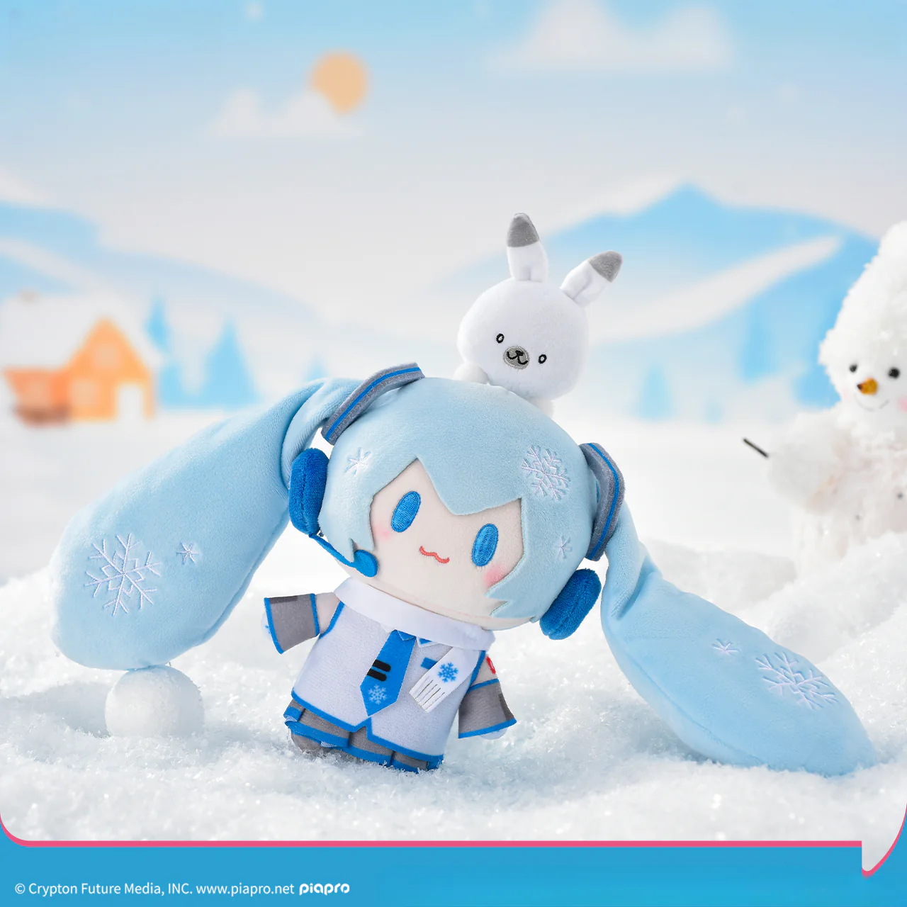 Officially Licensed Hatsune Miku Medium Snow Miku Plush Toy