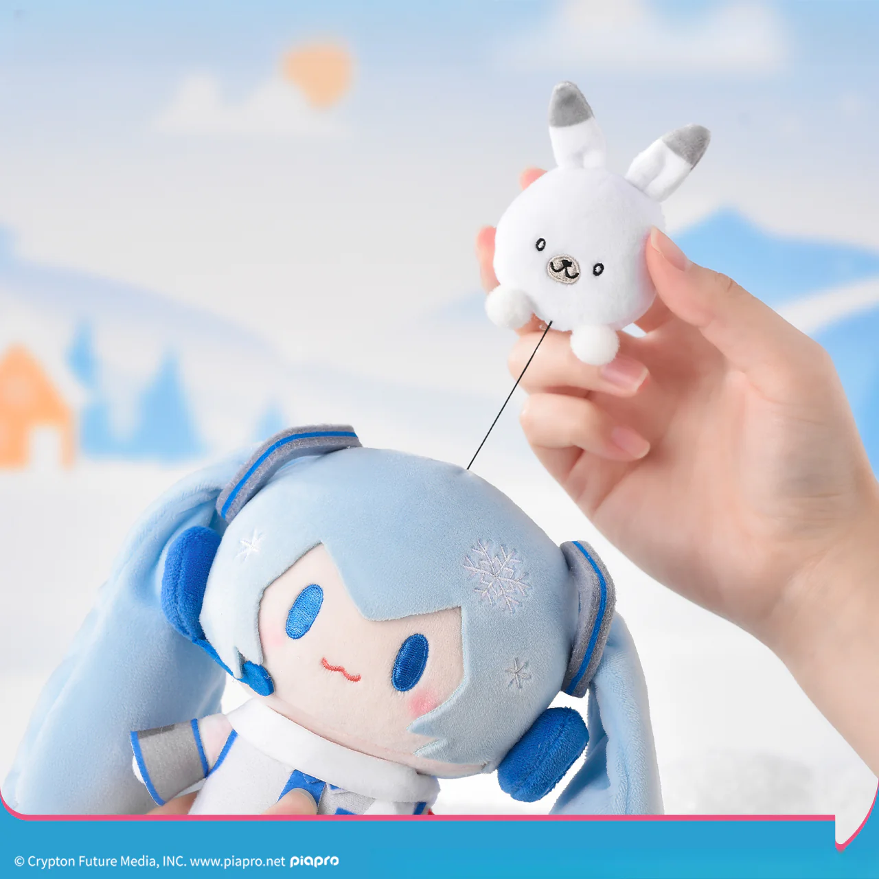 Officially Licensed Hatsune Miku Medium Snow Miku Plush Toy - Image 3